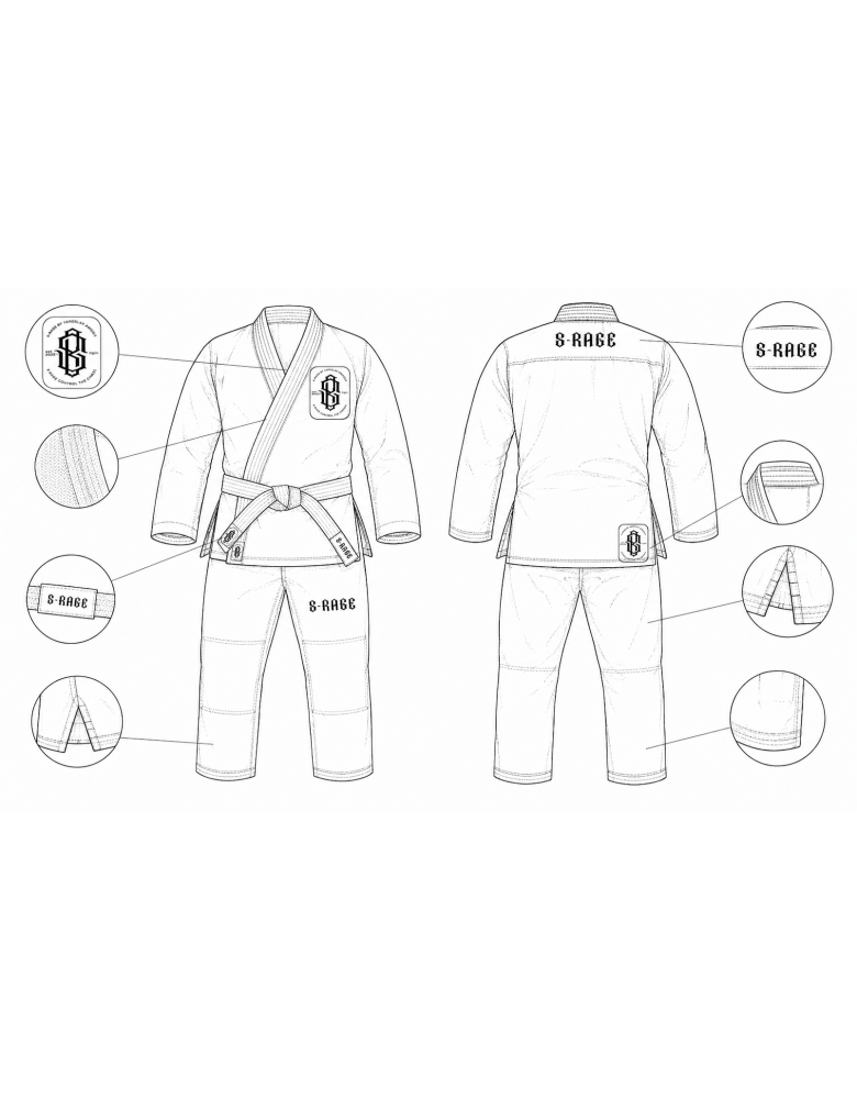 S-RAGE BJJ-кімоно / FOUNDATION
